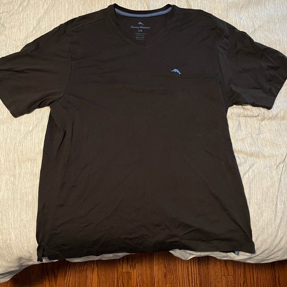 Black Tommy Bahama V Neck